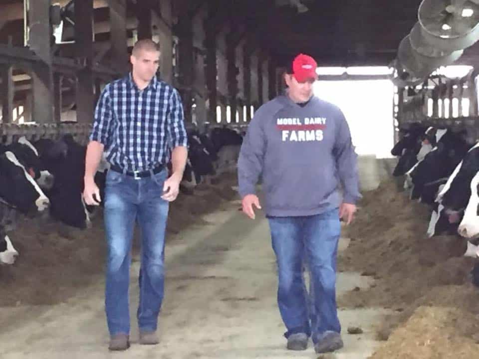 Jordy Nelson & QLF Visit Model Dairy Farms